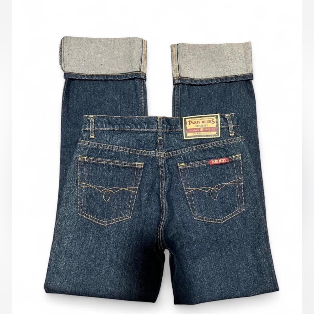 Paris Blues Women’s Indigo Cuffed Straight Jeans
